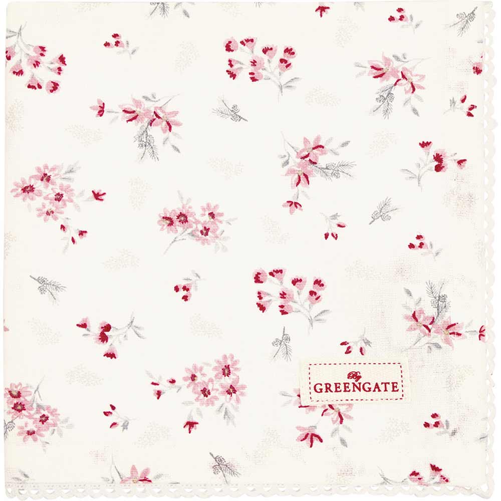 GreenGate - Emberly Stoffserviette mit Spitze white