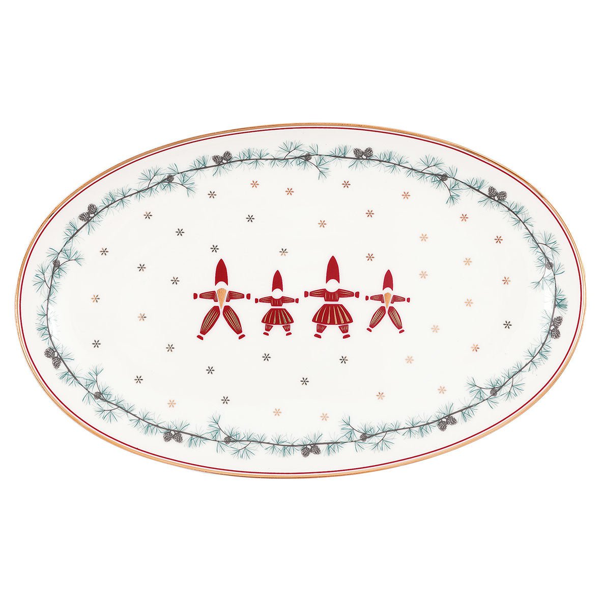 GreenGate - Juana Ovale Servierplatte White