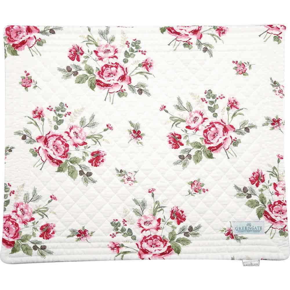 GreenGate - Leonora Tischset gequilt white